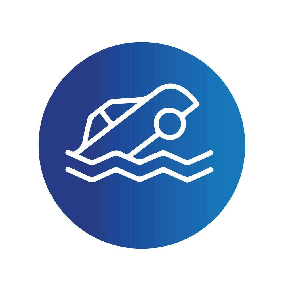 Car Accident icon vector