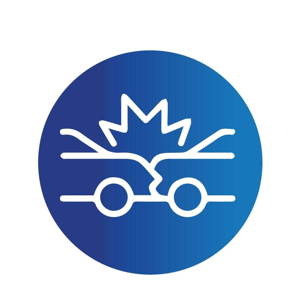 Car Accident icon vector