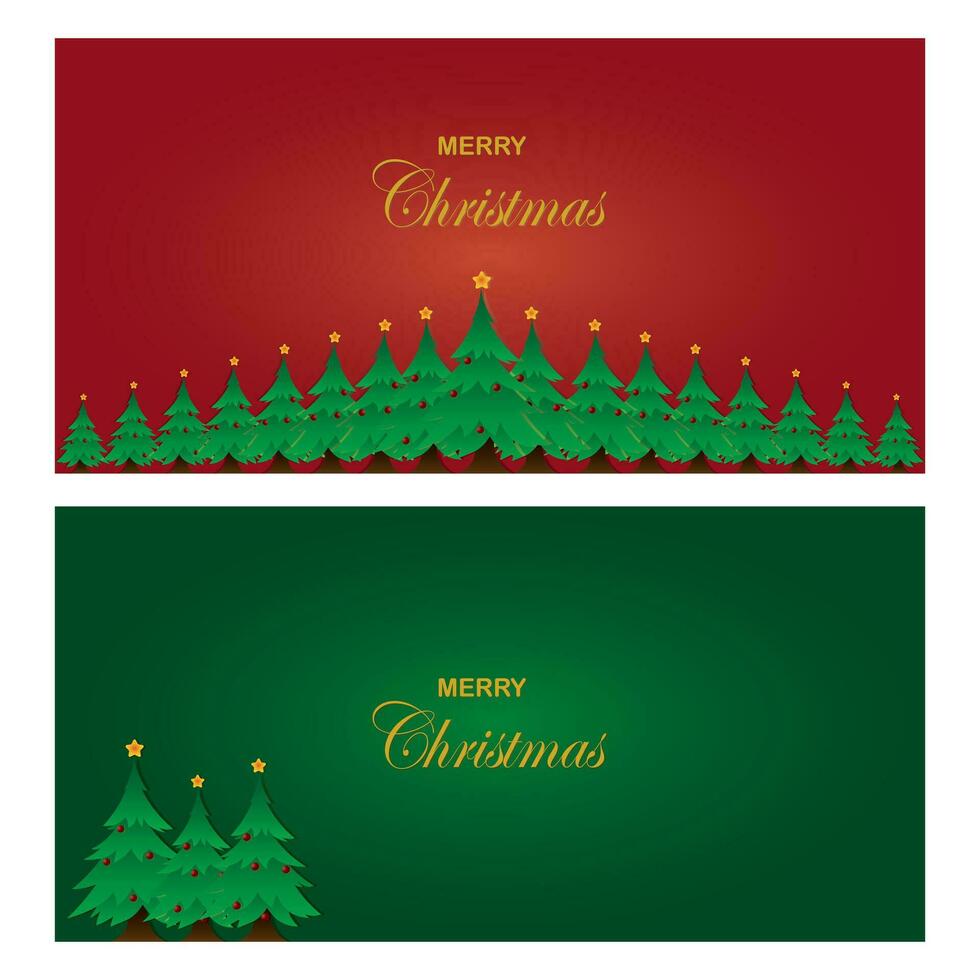 Christmas tree background vector illustration design with stars and red ball decorations suitable for christmas theme.