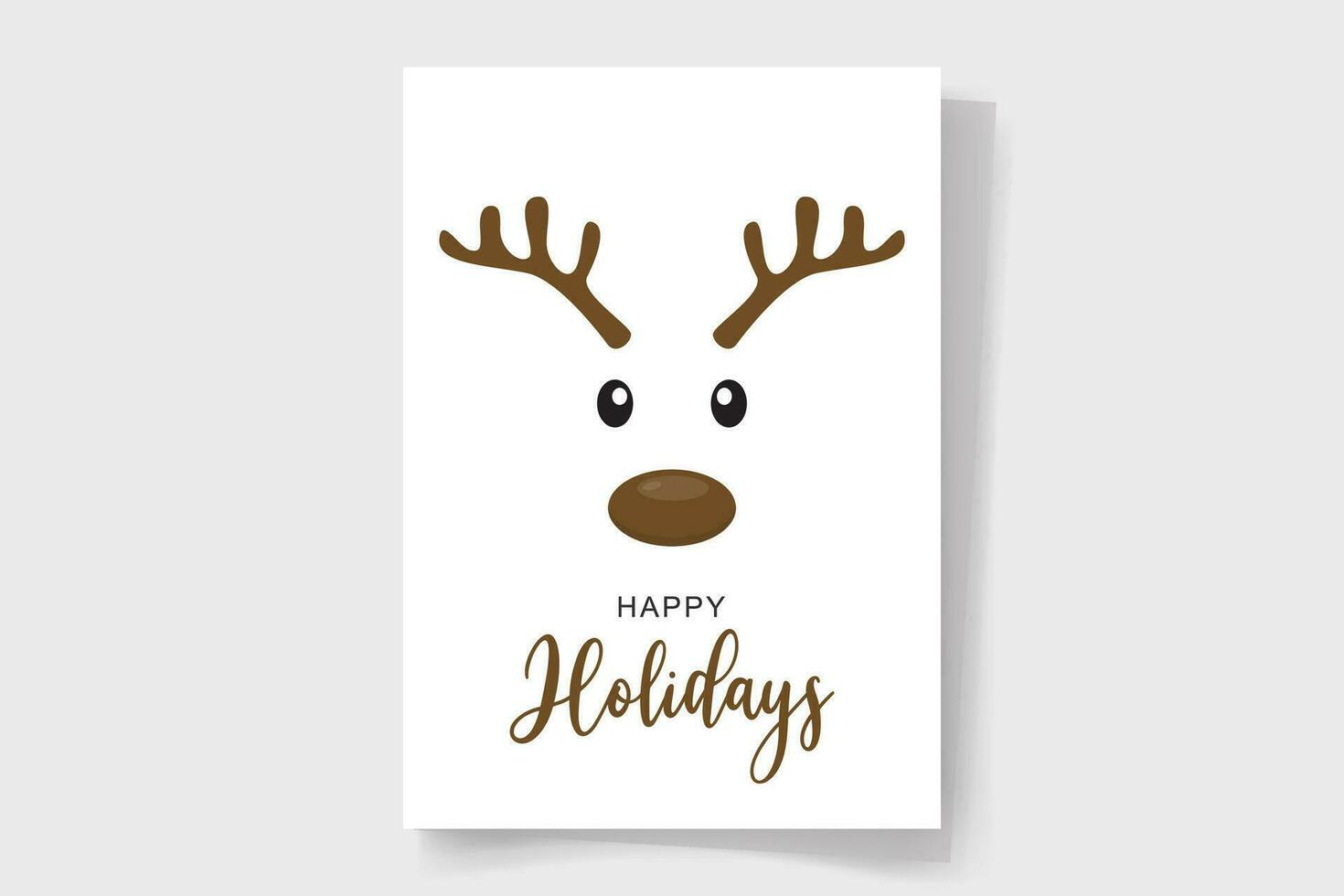 Christmas greeting card with unique ornaments vector