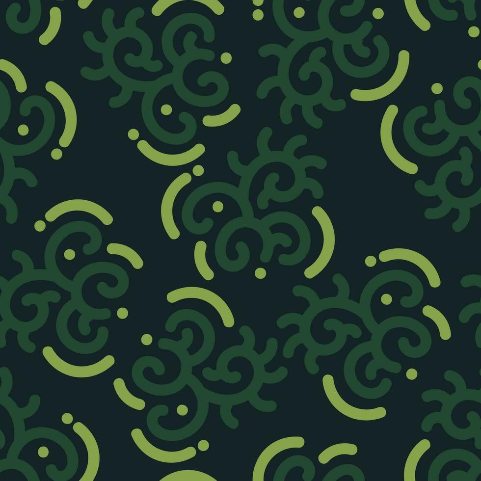 green abstract seamless pattern creative vintage design background vector illustration