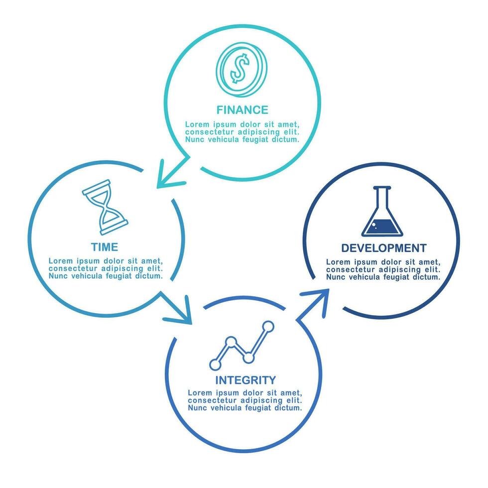 negocio datos visualización. proceso cuadro. resumen elementos de grafico, diagrama con pasos, opciones, partes o procesos. vector negocio modelo para presentación. creativo concepto para infografía