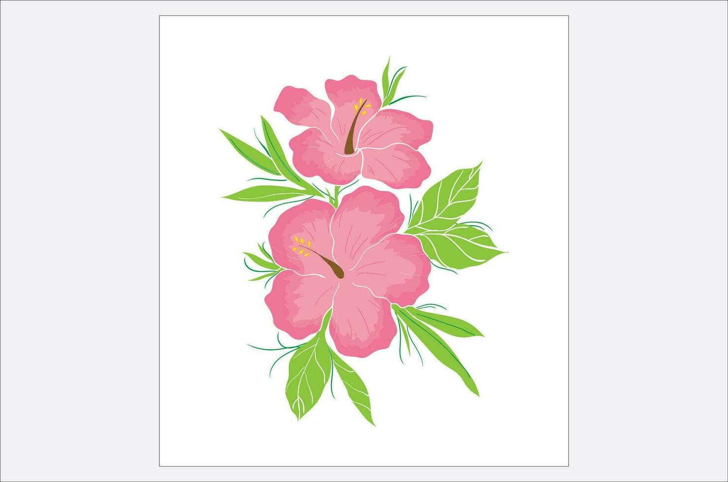 Simple Flower Illustration vector