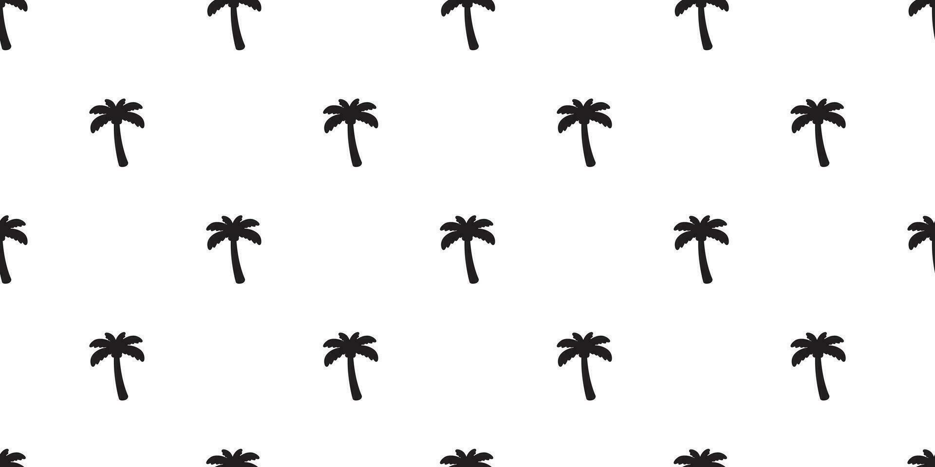 palm tree seamless pattern coconut tree vector island tropical beach ocean summer scarf isolated tile background repeat wallpaper cartoon illustration design