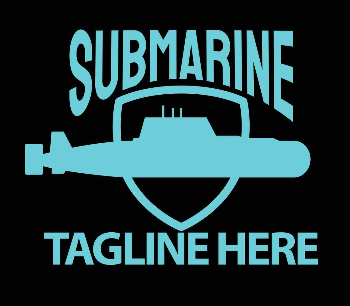 submarino t camisa diseño vector