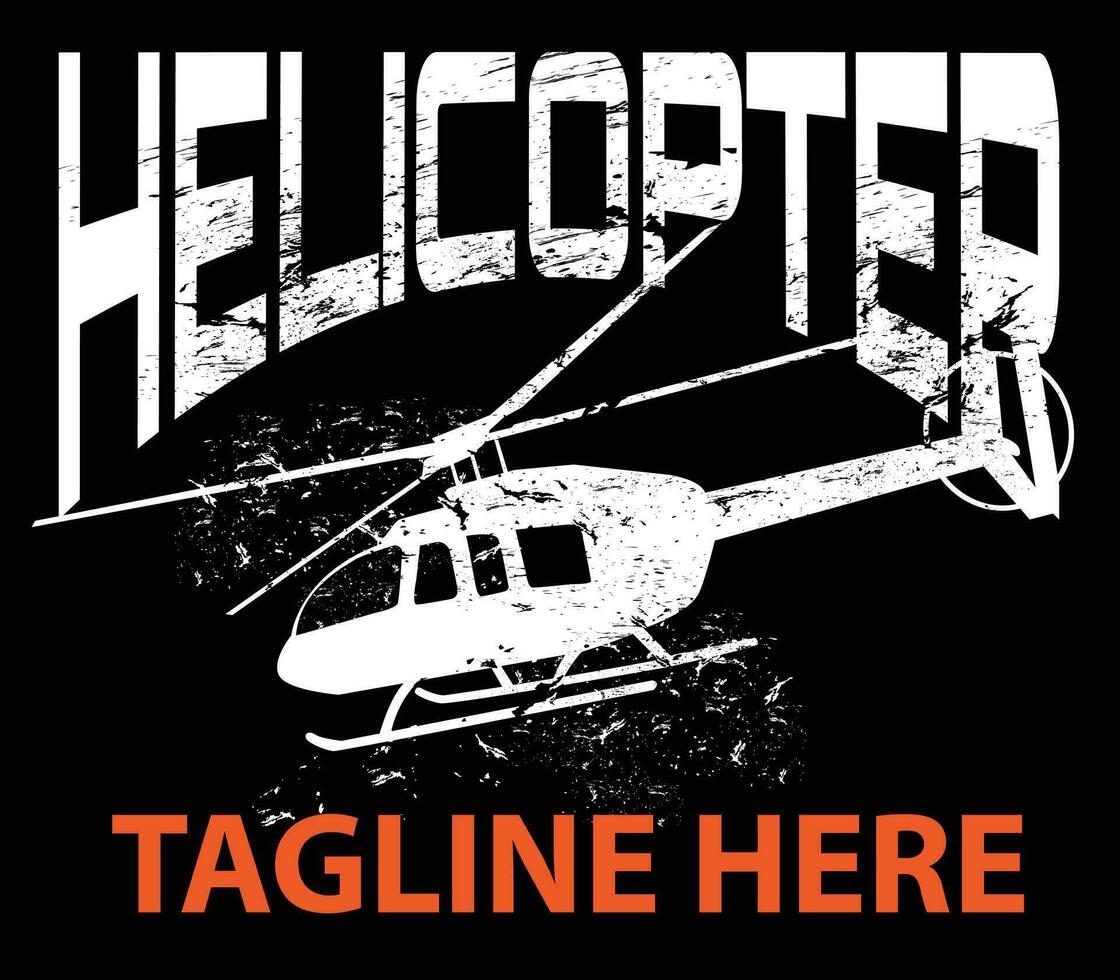 helicopter flying high illustration vector