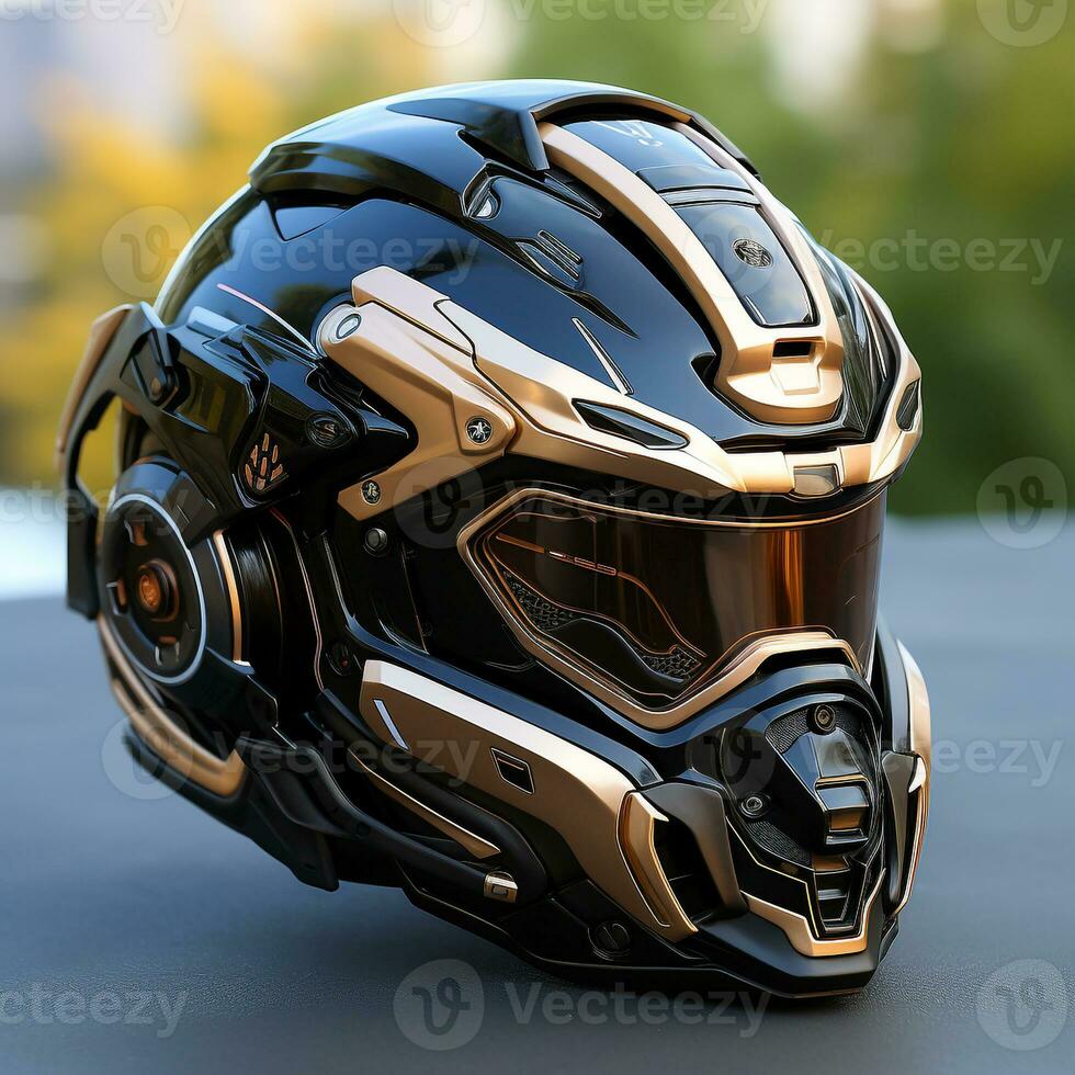 AI generated 3d model of Modern Helmet photo