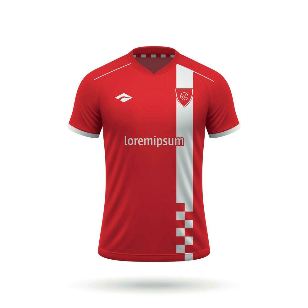 3d realistic soccer jersey vector