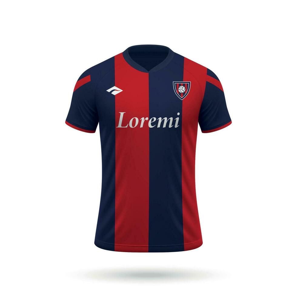 3d realistic soccer jersey vector