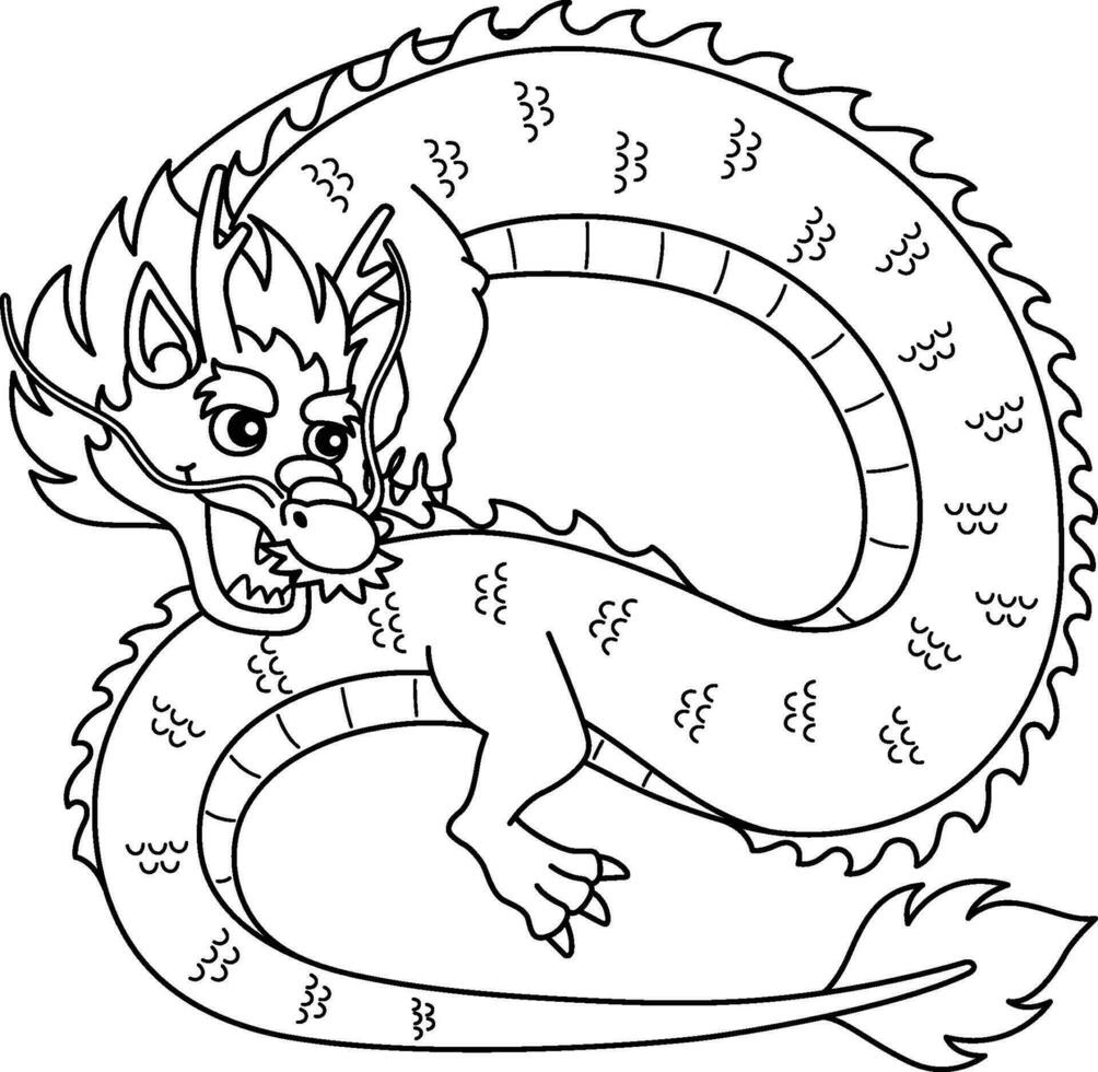 Year of the Dragon Dancing Dragon Isolated vector