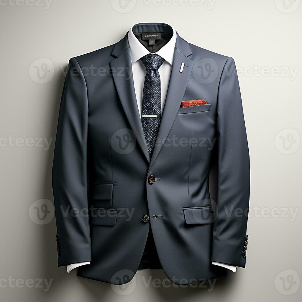 AI generated 3D model of men's suit photo