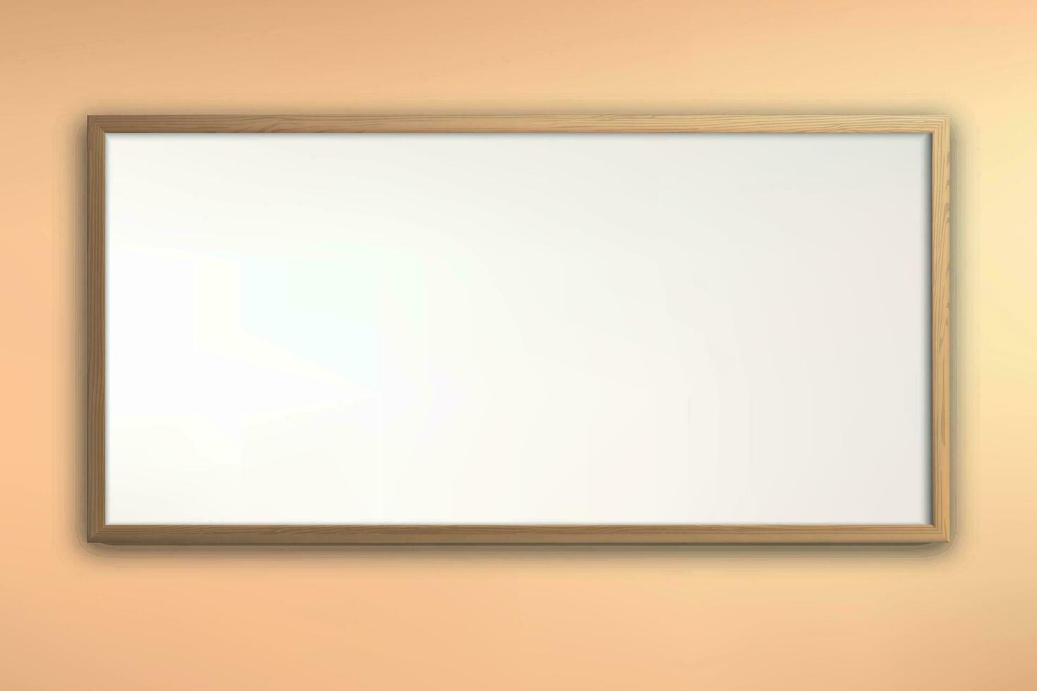 School blackboard with wooden frame, chalkboard isolated vector