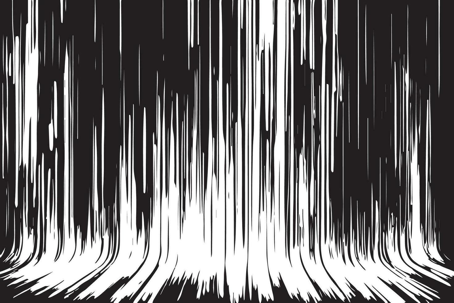 Distressed black and white texture with lines, scratched grunge vector