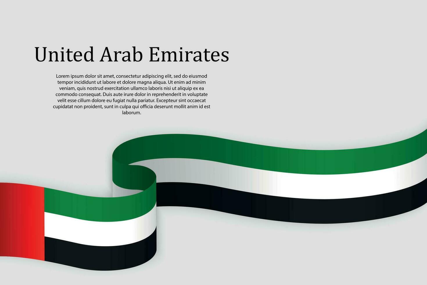 cinta bandera de unido árabe emiratos celebracion antecedentes vector
