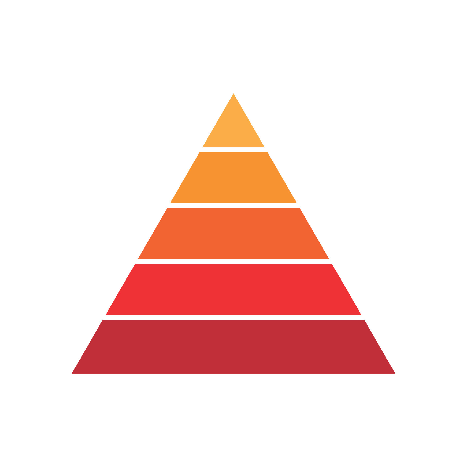 pyramid chart graph infographics diagram 35302487 Vector Art at Vecteezy