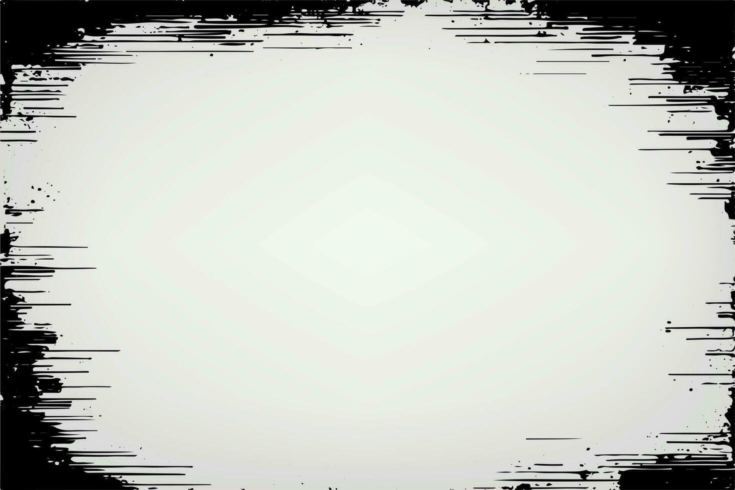 scratched grunge frame background with old film effect vector