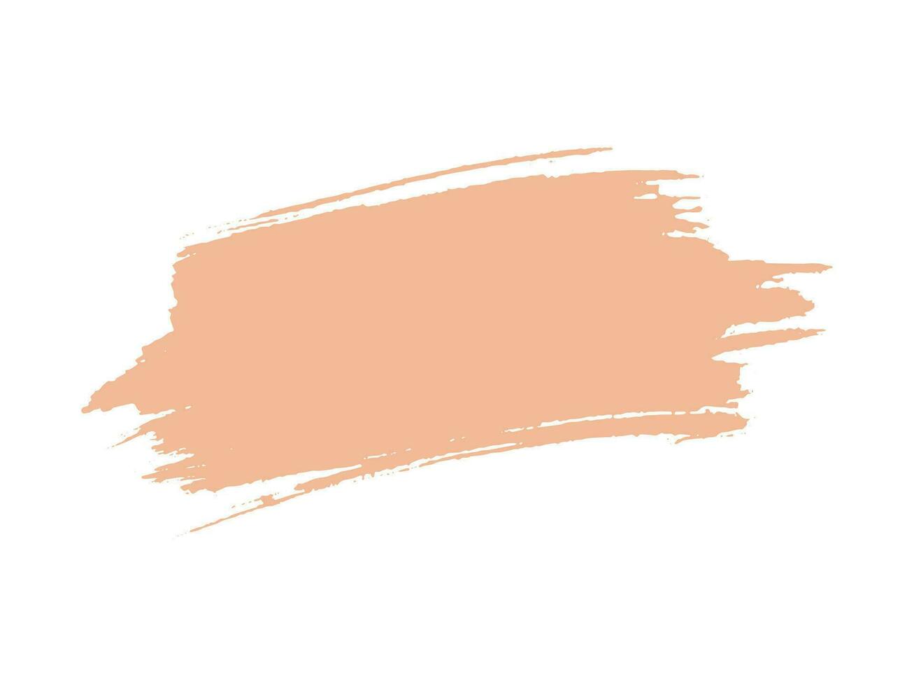 Color of the Year 2024 peach fuzz sample Vector paint brush spot Hand painted trendy color background Ink scribble dab clipart