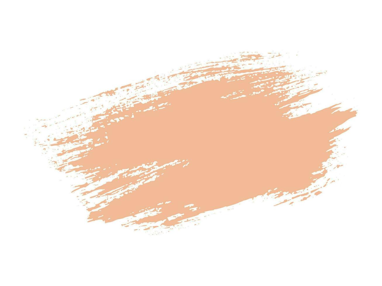 Color of the Year 2024 peach fuzz sample Vector paint brush spot Hand painted trendy color background Ink scribble dab clipart