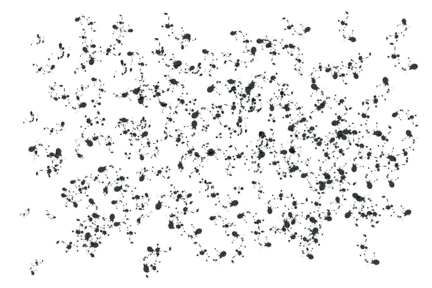 Black Ink blots splatter urban background vector illustration.