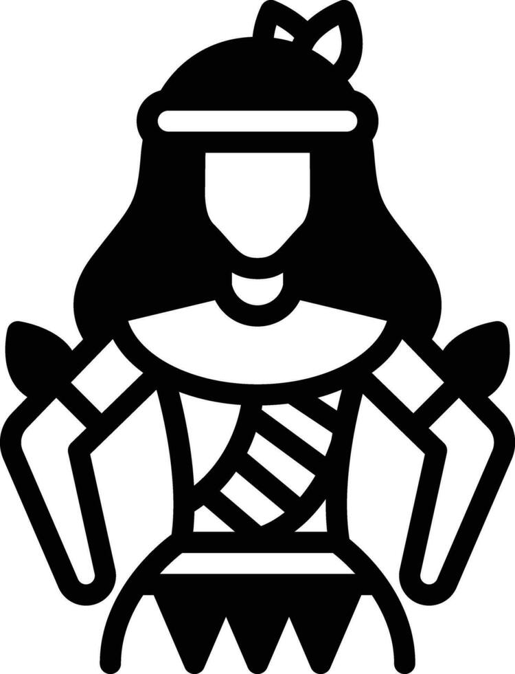 solid icon for tribe vector