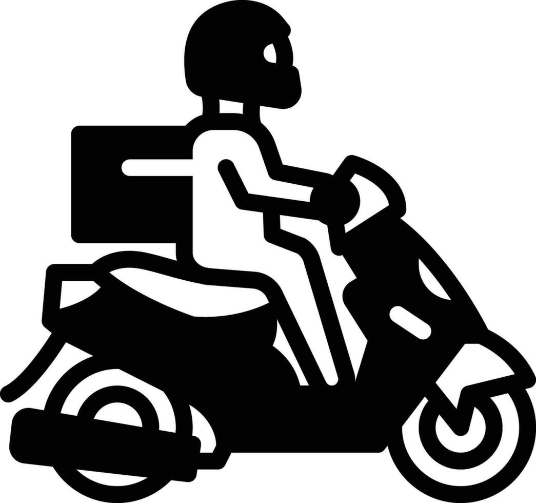solid icon for delivery vector