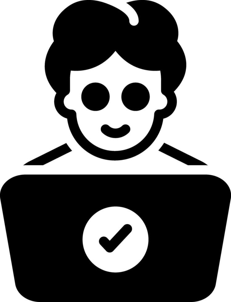 solid icon for representative vector