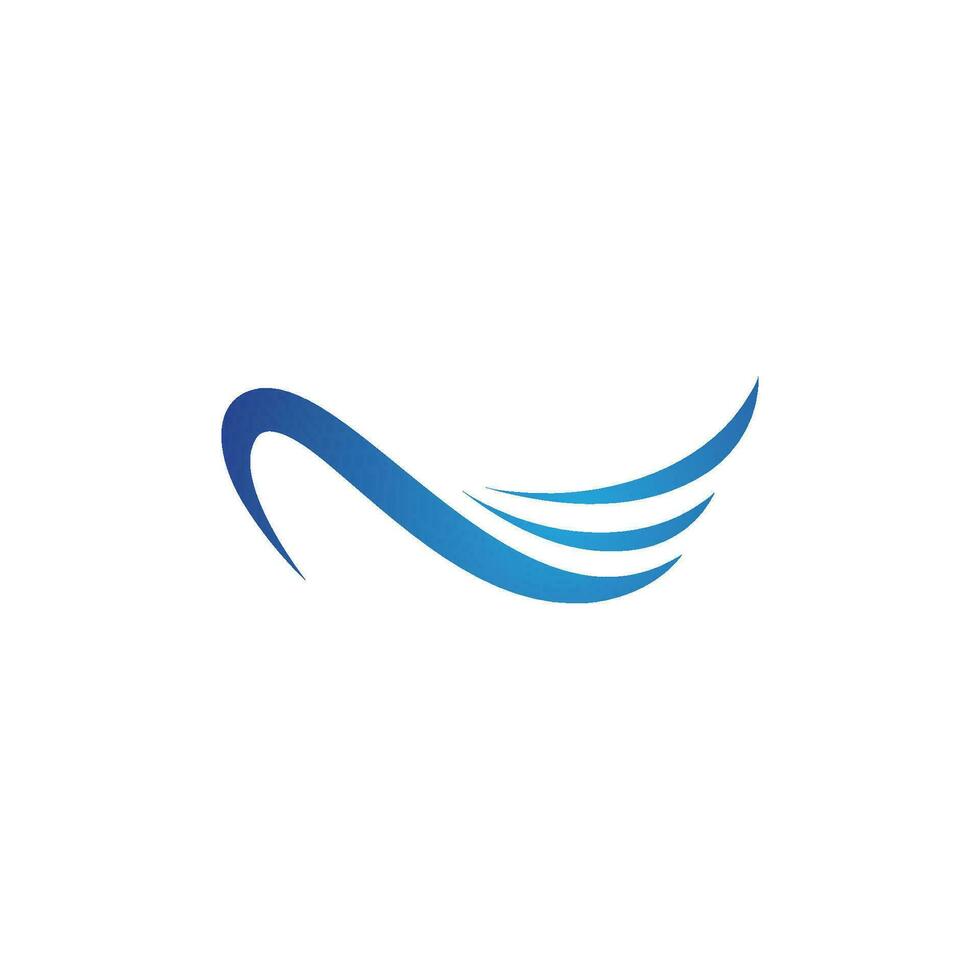 Water wave icon vector