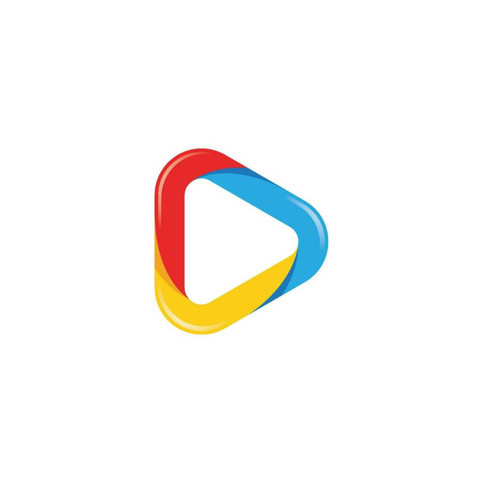 Play vector Logo template design