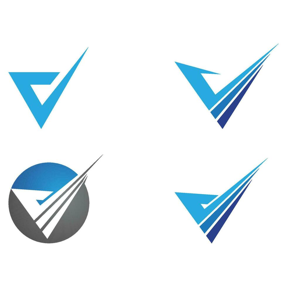 V Letter Logo Template vector