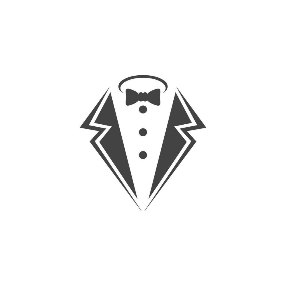 Tuxedo logo design vector
