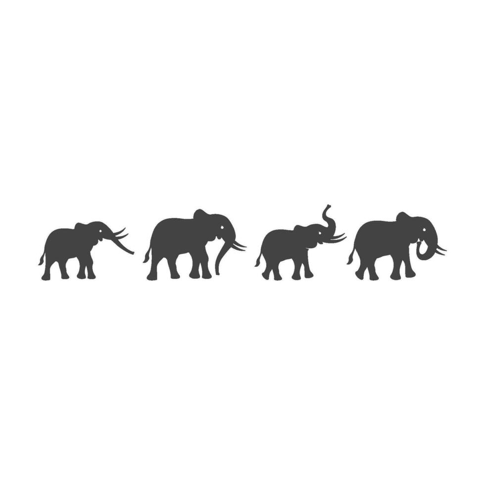 elefante logo modelo icono vector