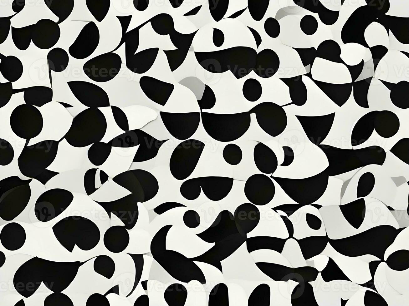 AI generated Abstract black and white pattern photo