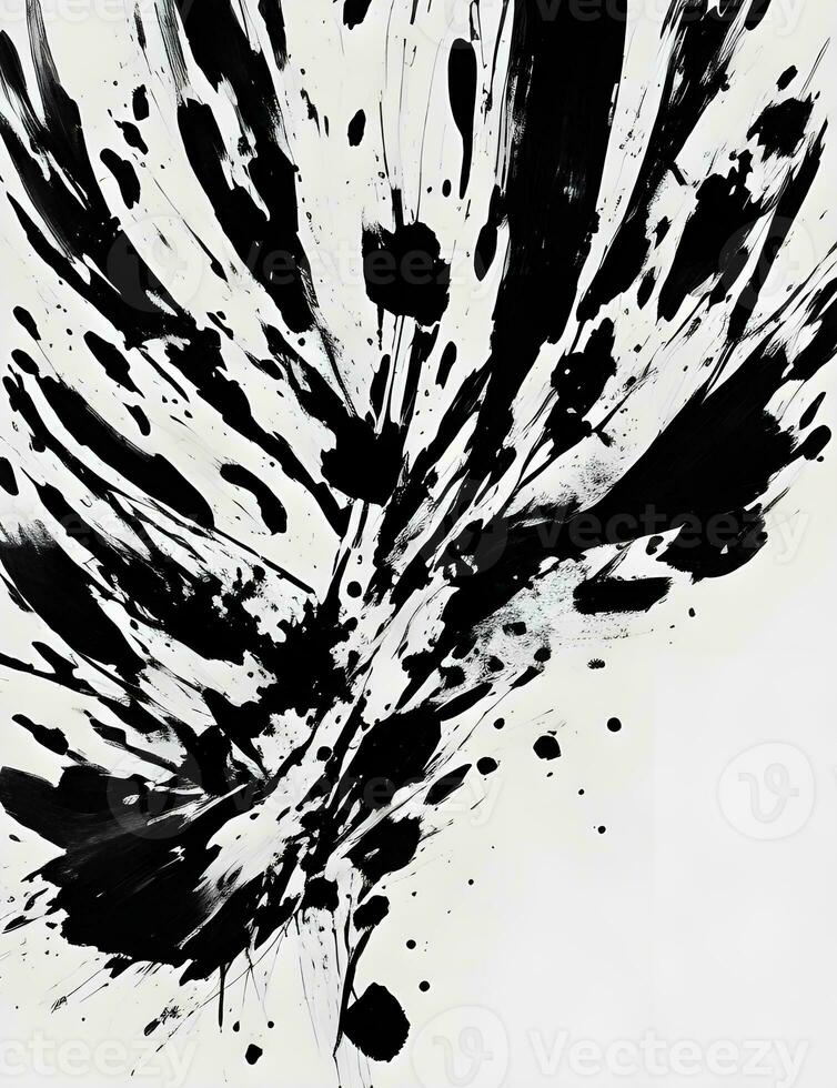 AI generated Abstract black and white pattern photo