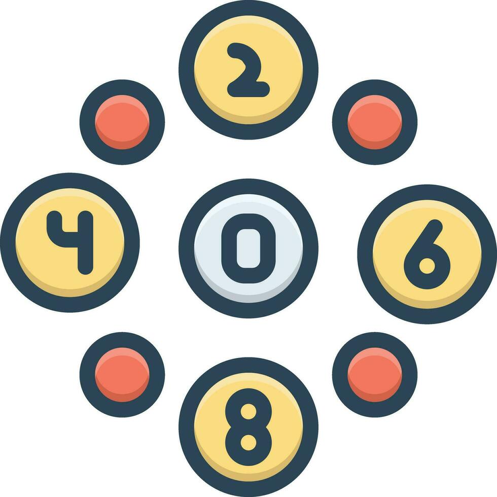 color icon for even vector