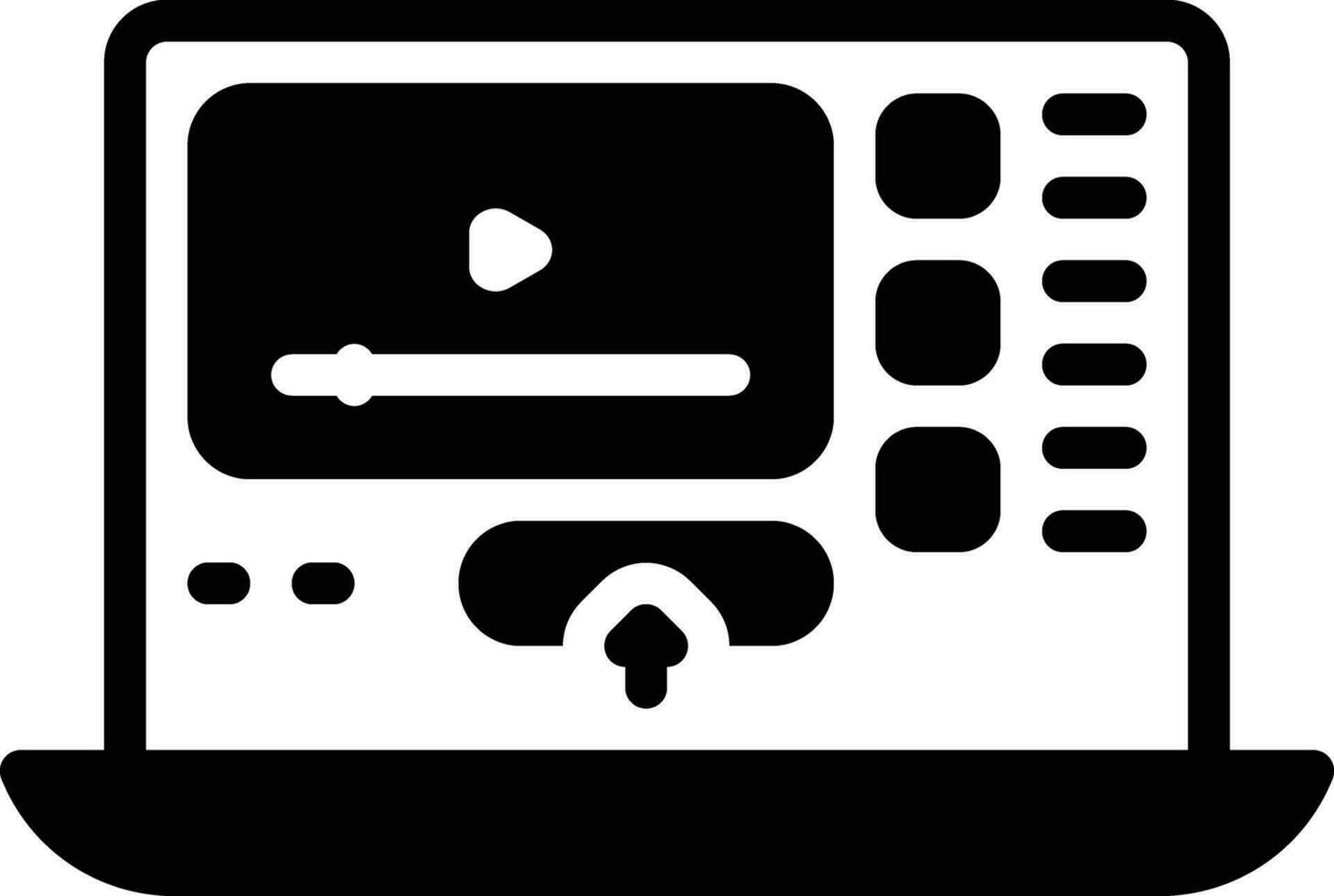 solid icon for subscription vector
