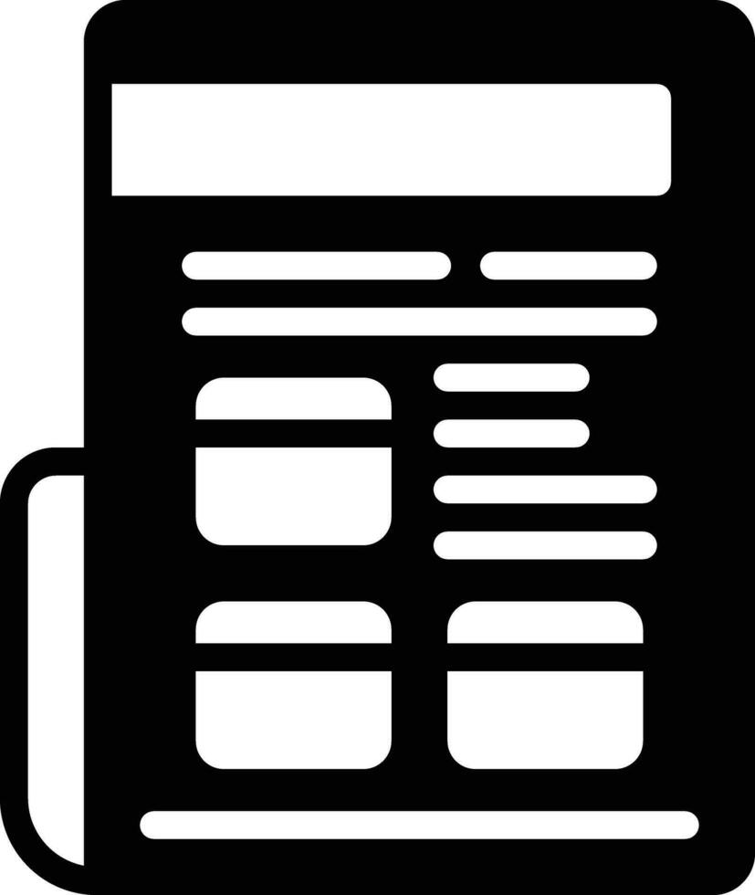 solid icon for classifieds vector