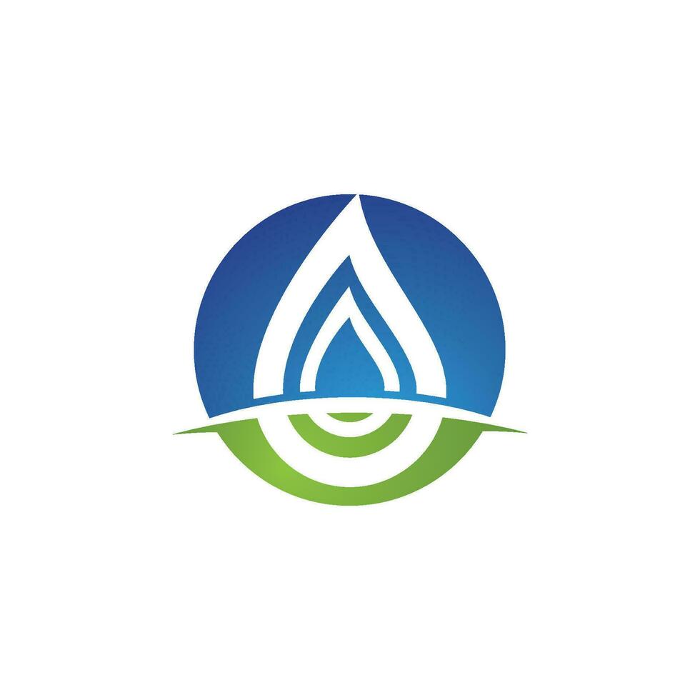 plantilla de logotipo de gota de agua vector