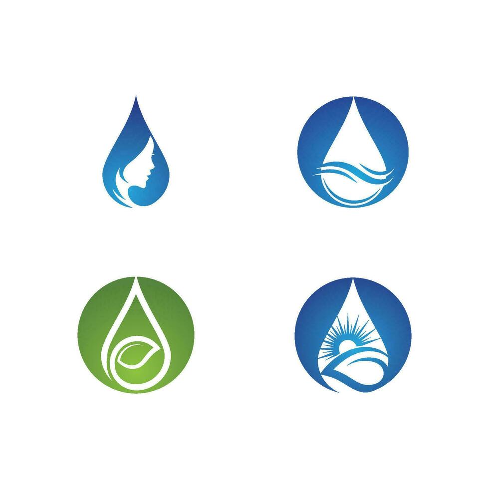 plantilla de logotipo de gota de agua vector