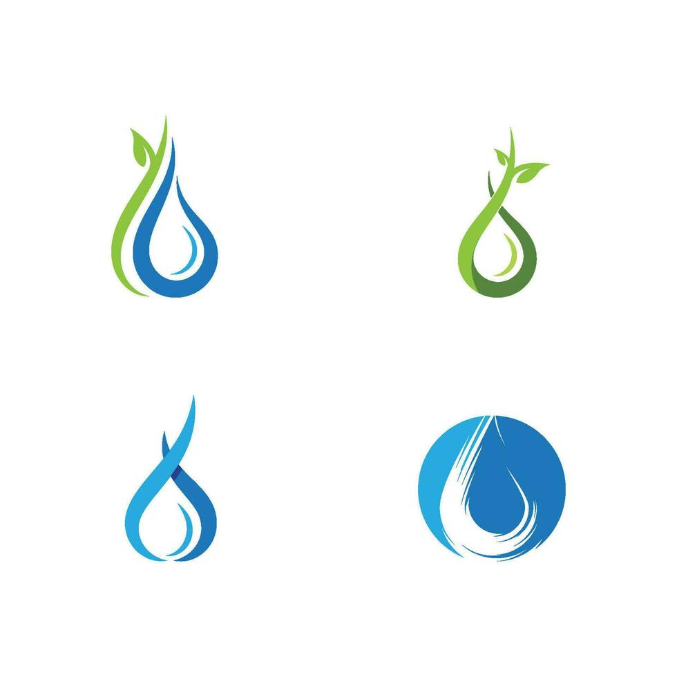 water drop Logo Template vector