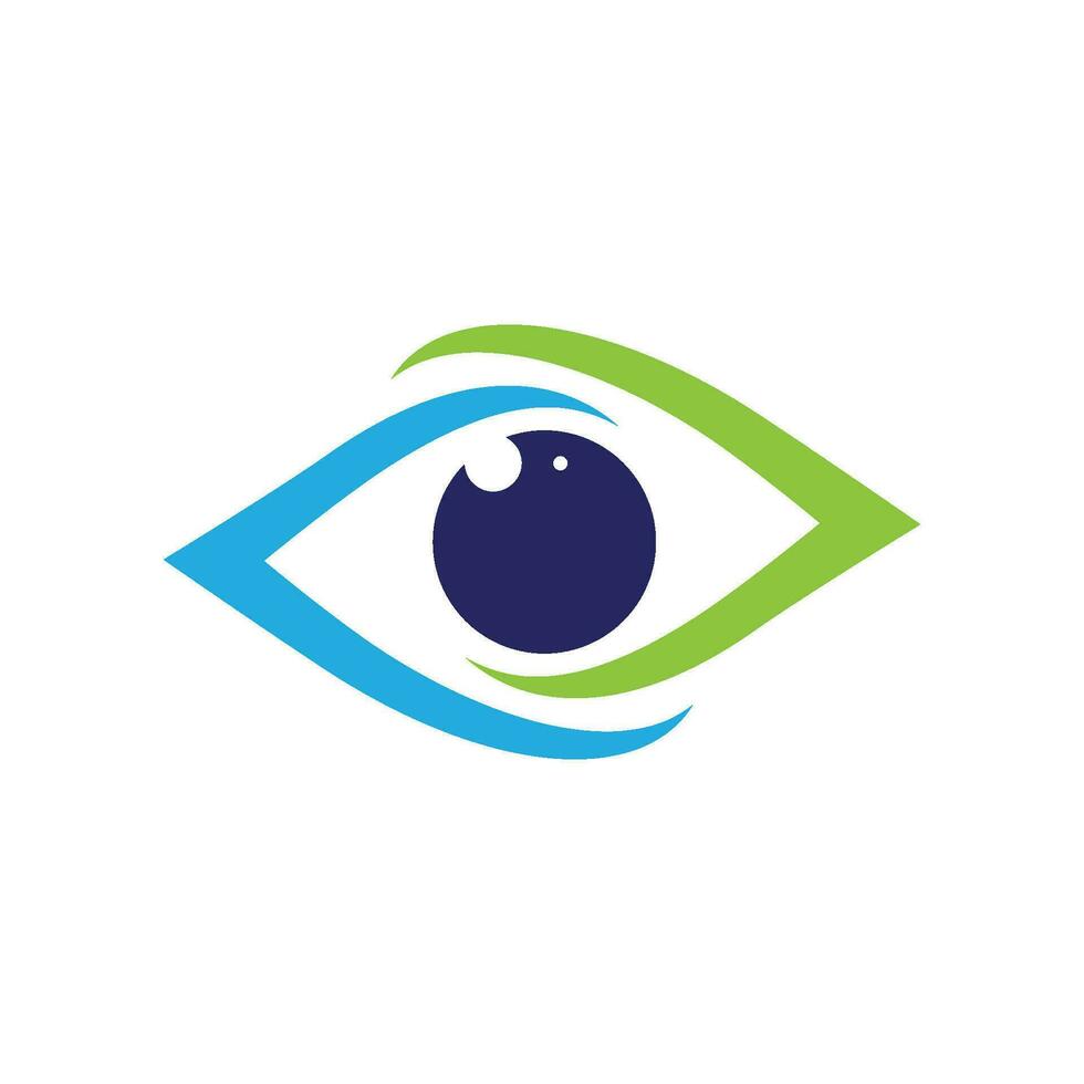 diseño de logotipo de vector de cuidado de los ojos