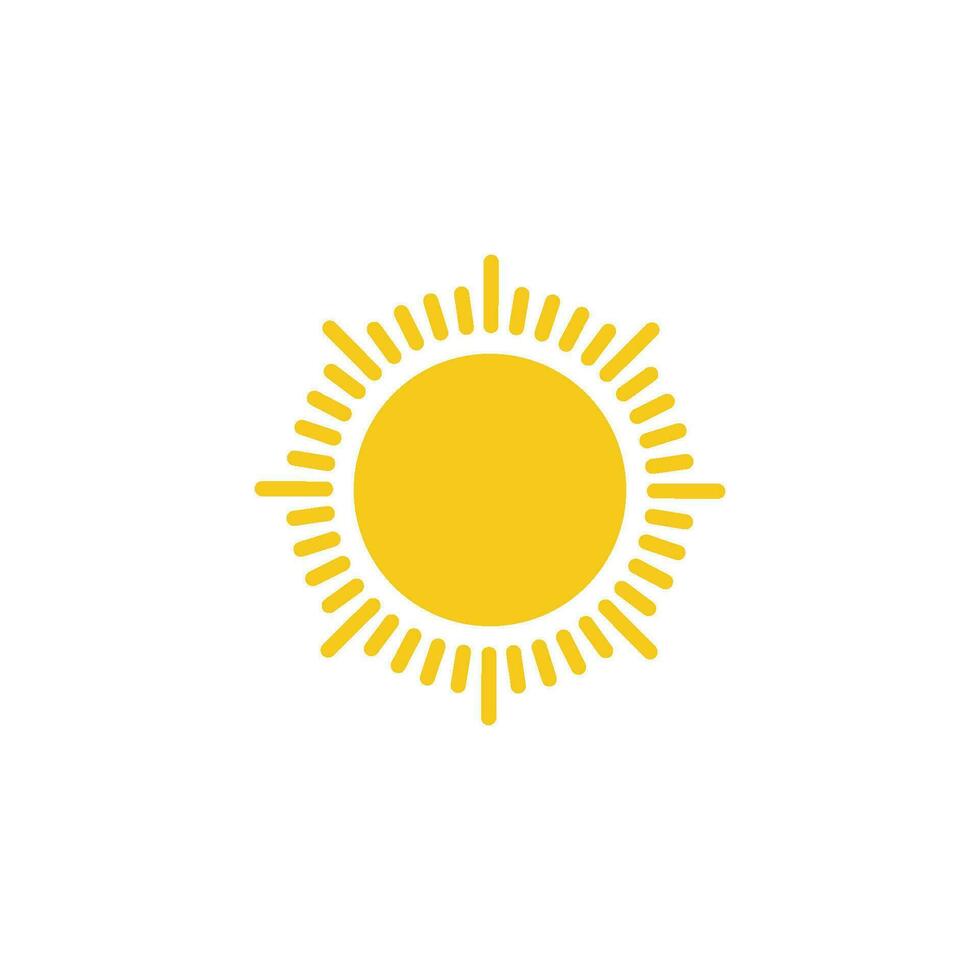 icono de ilustración de vector de sol