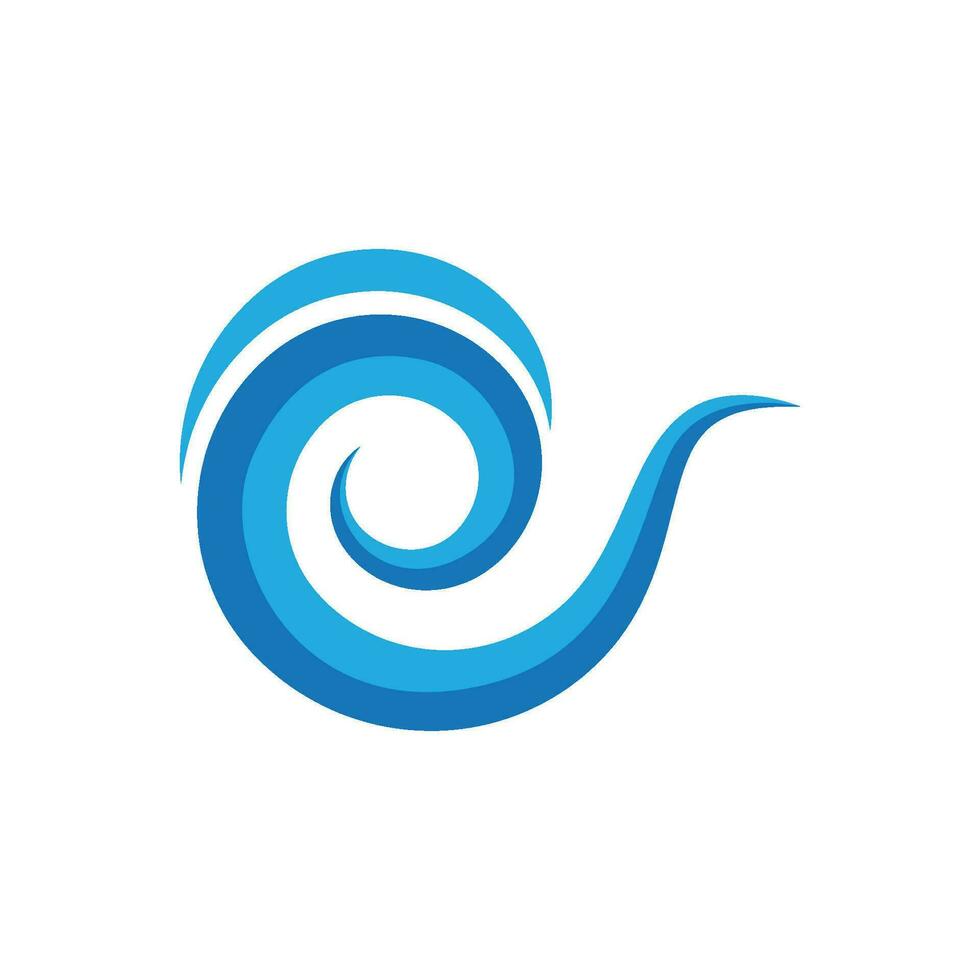 Water wave icon vector