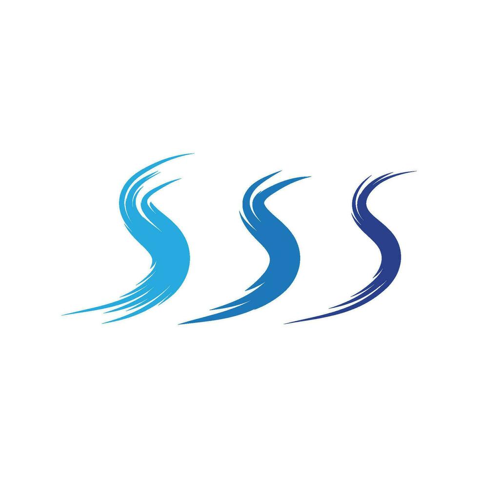 Water wave icon vector