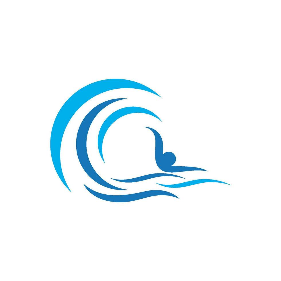 Water wave icon vector