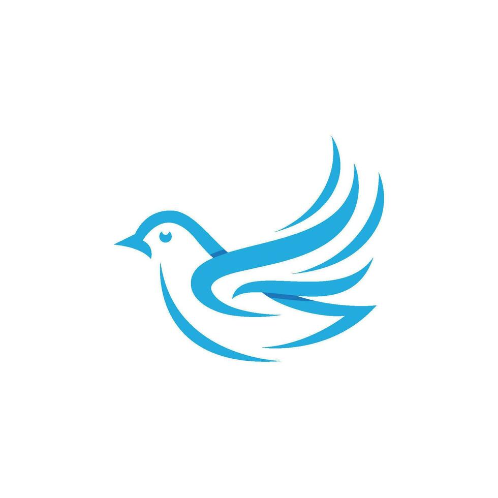 Bird wing Dove icon Template vector illustration