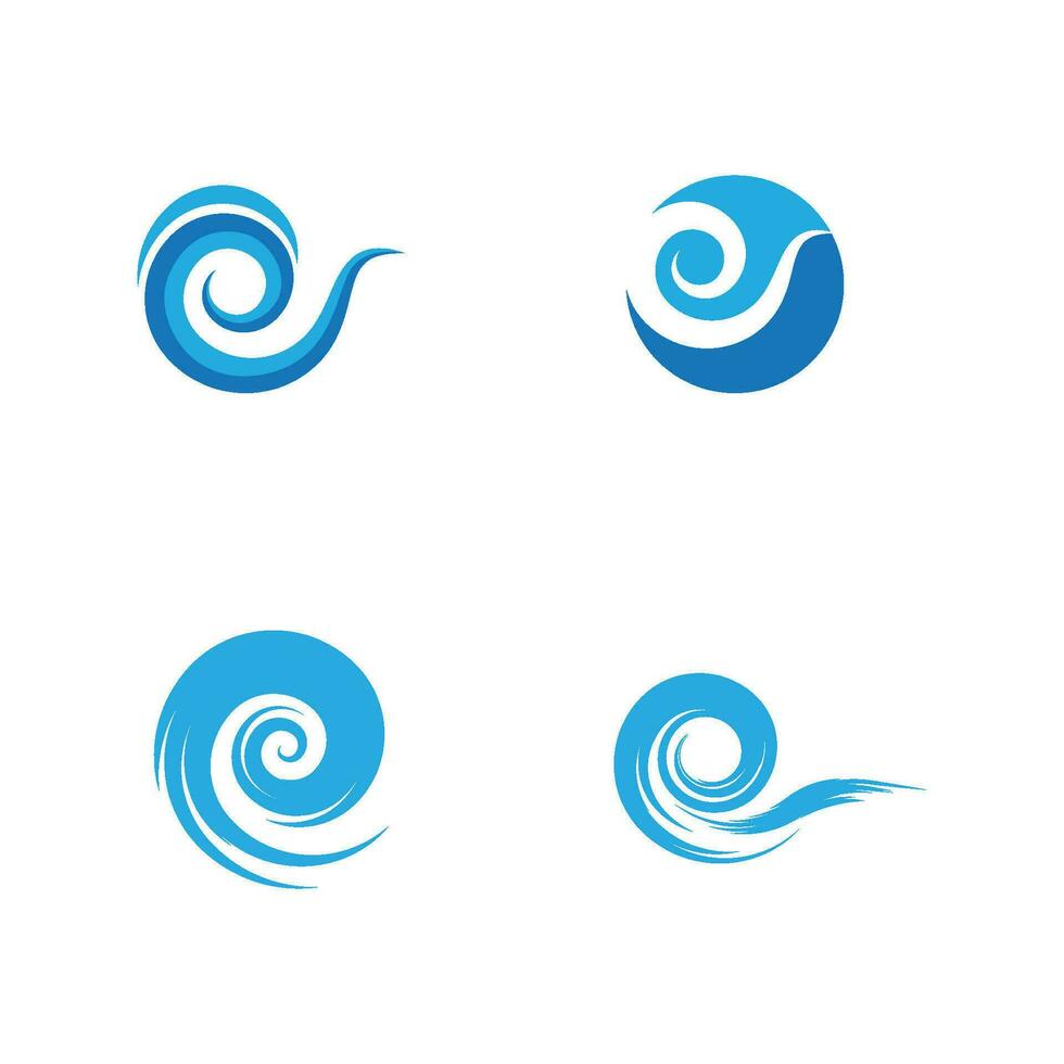 Water wave icon vector