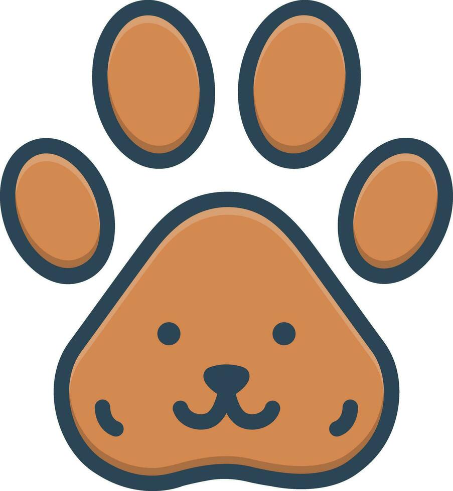 color icon for pets vector