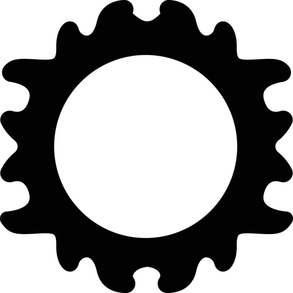 sólido icono para Sol vector