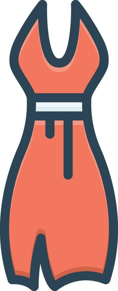 color icon for dress vector