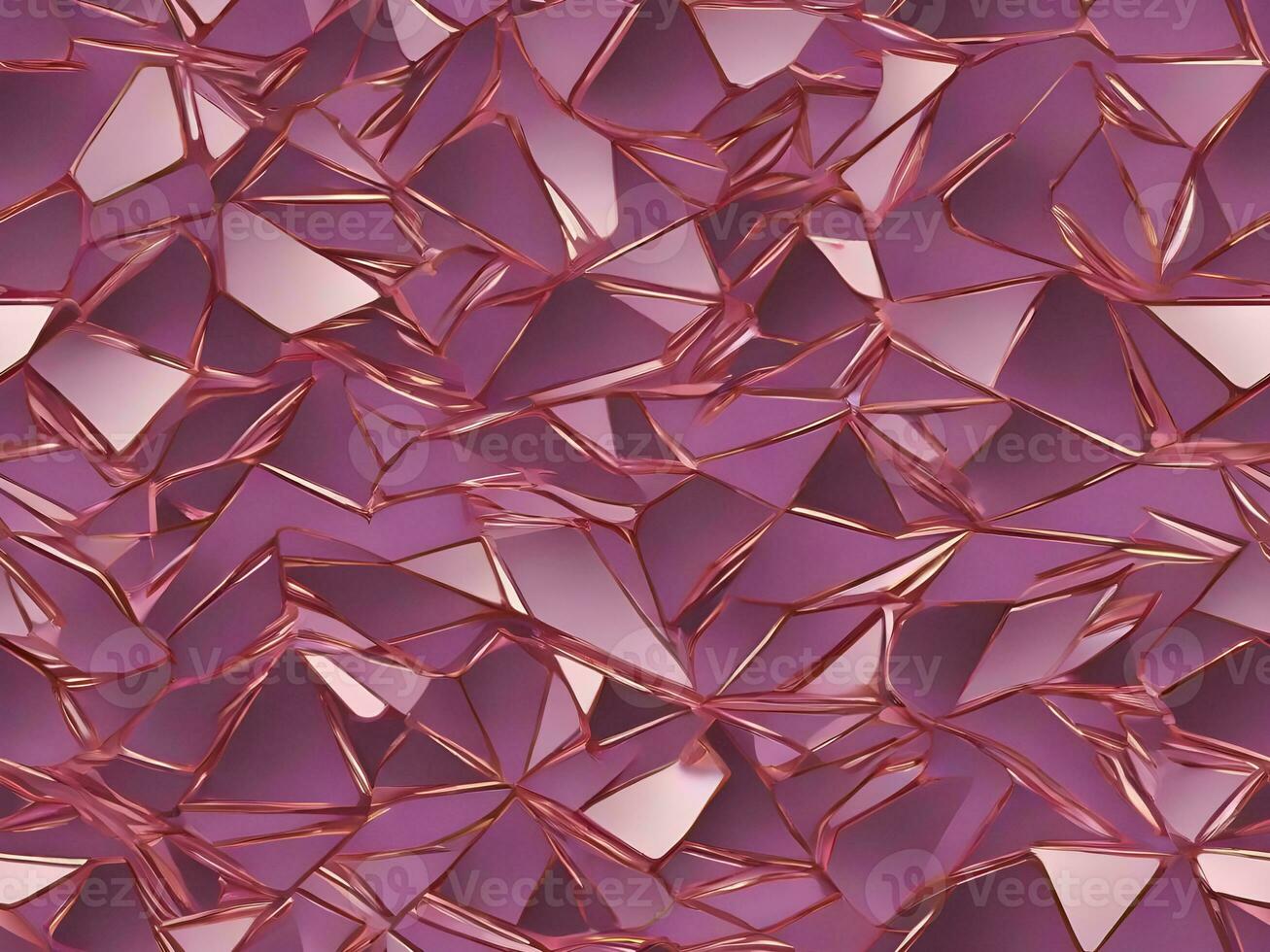 AI generated abstract pink geometric background with triangles photo